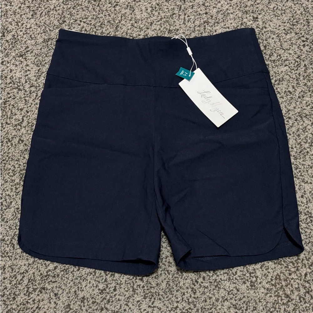 Lady Hagen High Waist Tummy Control Navy Women's Shorts